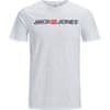 Pánske tričko JJECORP Regular Fit 12184987 White (Veľkosť XXL)
