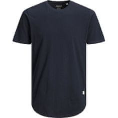 Jack&Jones Plus Pánske tričko JJENOA Long Line Fit 12184933 Navy Blazer (Veľkosť 7XL)