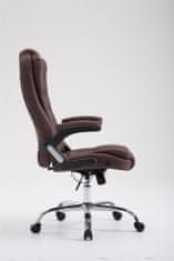 BHM Germany Kancelárska stolička Thor, textil, hnedá