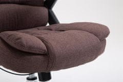 BHM Germany Kancelárska stolička Thor, textil, hnedá
