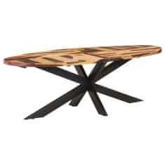 Vidaxl Jedálenský stôl 240x100x75 cm akáciové drevo so sheeshamovou povrchovou úpravou