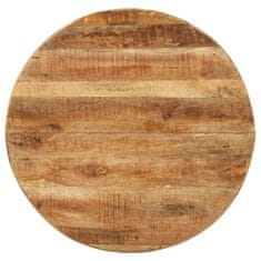 Vidaxl Jedálenský stôl okrúhly 100x100x75 cm surové mangovníkové drevo