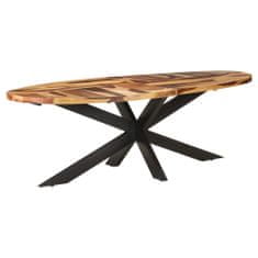 Vidaxl Jedálenský stôl 240x100x75 cm akáciové drevo so sheeshamovou povrchovou úpravou