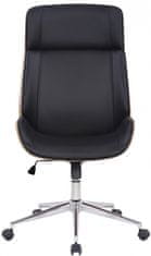 BHM Germany Kancelárska stolička Varel, syntetická koža, prírodná / čierna