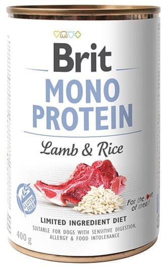 Brit Mono Protein Lamb & Brown Rice 6x400g