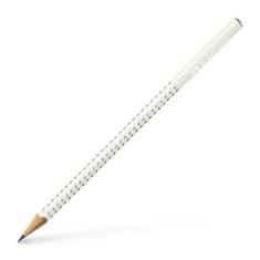 Faber-Castell Grafitová ceruzka "SPARKLE", B, biela perleť, trojhranná, 118236