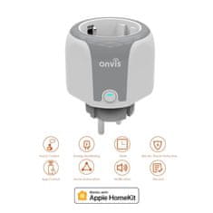 ONVIS Inteligentná zásuvka - HomeKit, Wi-Fi 2,4 GHz