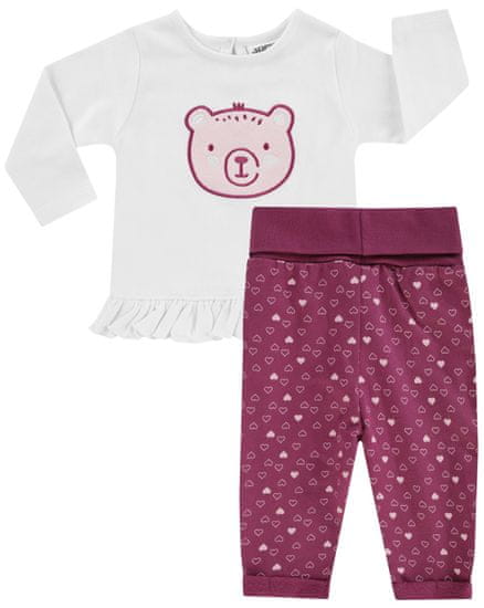 JACKY dievčenský set trička s nohavicami Lovely Bear z organickej bavlny 3321160