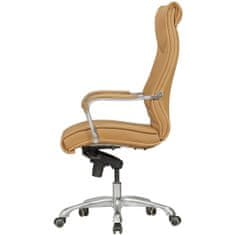 Kancelárska stolička Boss, syntetická koža, béžová
