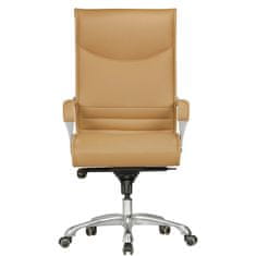 Bruxxi Kancelárska stolička Boss, syntetická koža, béžová