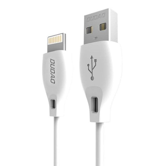 DUDAO L4L kábel USB / Lightning 2.1A 2m, biely