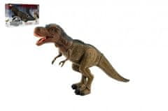 Teddies Dinosaurus tyranosaurus chodiaci plast 40cm na batérie so svetlom so zvukom