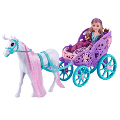 SPARKLE GIRLZ Princezná s koňom a kočiarom