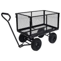 Vidaxl Záhradný ručný vozík čierny 350 kg