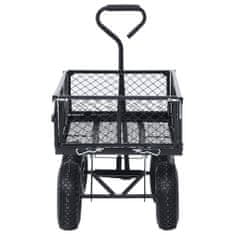 Vidaxl Záhradný ručný vozík čierny 250 kg