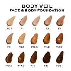Makeup Revolution Make-up na tvár a telo Body Veil (Face & Body Foundation) 120 ml (Odtieň F2)