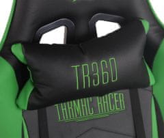 BHM Germany Herné kreslo Turbo, čierna / zelená