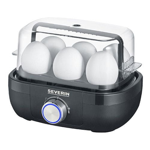 SEVERIN Vajíčkovar , EK 3166, 420W, čierny, 1 - 6 vajec