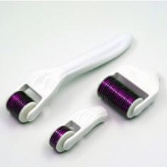 Mikrojehličkový valček na ošetrenie tváre a tela 4v1 (White 4-in-1 Micro-needle Roller Set)