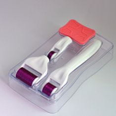 Mikrojehličkový valček na ošetrenie tváre a tela 4v1 (White 4-in-1 Micro-needle Roller Set)