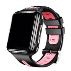 Klarion Detské smart hodinky s bezkonkurenčnou výdržou batérie E10-2022 čierno-ružové 48GB