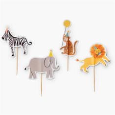 Decor By Glassor Papierové cupcakes so zvieratkami