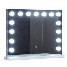 Greatstore Aquamarin Kúpeľňové LED zrkadlo Holywood 58 x 43 cm