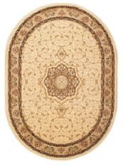 Chemex Koberec Yesemek Ovál Perzský Tradičný Rezaný Klasický 5071A Béžová Hnedá Krémová 70x140 cm