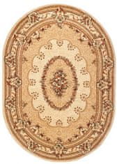 Chemex Koberec Yesemek Ovál Perzský Tradičný Rezaný Klasický 5889A Béžová Hnedá Krémová 160x220 cm