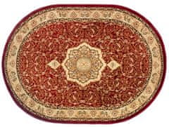 Chemex Koberec Yesemek Ovál Perzský Tradičný Rezaný Klasický 5071A Béžová Hnedá Krémová Červená 60x100 cm