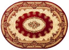 Chemex Koberec Yesemek Ovál Perzský Tradičný Rezaný Klasický 5889A Béžová Hnedá Krémová Červená 160x220 cm