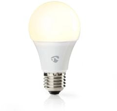 Nedis Wi-Fi chytrá LED žárovka, teplá biela, E27, 800 lm, 9W, A+ (WIFILW12WTE27)