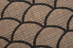 Chemex Koberec Floorlux Tetivový Štýlový Vintage Módne Tetiva 20567 Hnedá Čierna 160x230 cm