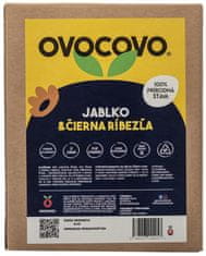 OVOCOVO Jablko-Čierna ríbezľa 100% prírodná ovocná šťava BAG in Box 3l