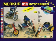 shumee Stavebnice MERKUR 018 Motocykly 10 modelů 182ks v krabici 26x18x5cm