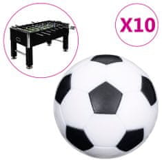 Vidaxl Loptičky na stolný futbal, 10 ks, 32 mm, ABS