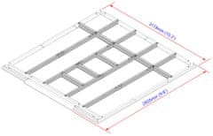 DURAMAX Podlahové profily pre domčeky 9,7 m2 57212