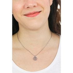 Liu.Jo Trblietavý oceľový náhrdelník s kryštálmi LJ1577