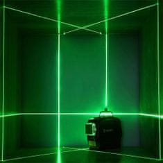 Deko DKLL12PB1 zelený, samonivelačný krížový laser 360°