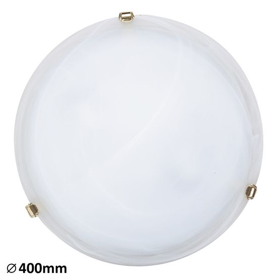 Rabalux Rabalux stropné svietidlo Alabastro E27 2x MAX 60W biele alabastrové sklo 3301