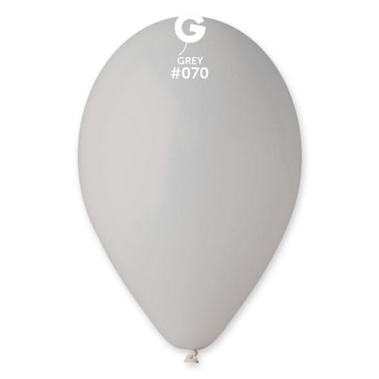 Balóniky šedé pastelové - 26 cm - 100 ks