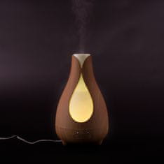 Aróma zvlhčovač vzduchu s difuzérom Tulip, LED multicolor, 200 ml