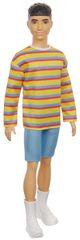 Mattel Barbie Model Ken 175 - Prúžkované tričko a kraťasy