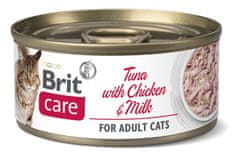 Care Cat Tuna with Chicken And Milk 24x70 g