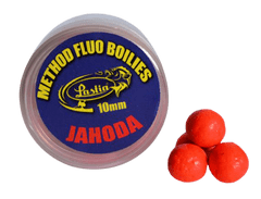 Lastia Method fluo boilies 10mm-jahoda