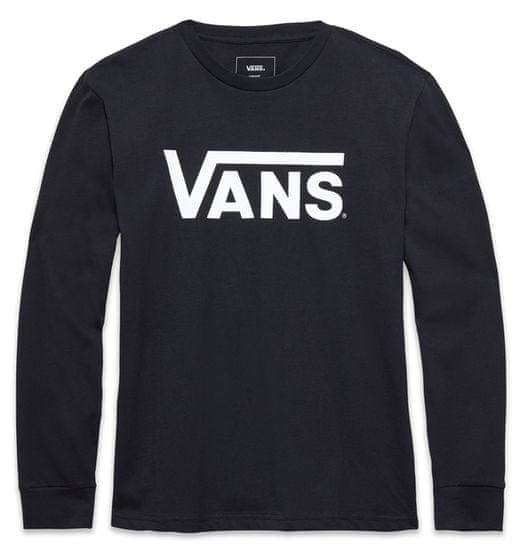 Vans chlapčenské tričko By Vans Classic Ls Boys Black/White VN000XOIY28