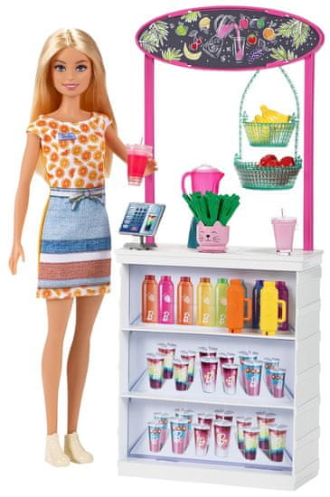 Mattel Barbie Stánok so smoothies a s bábikou