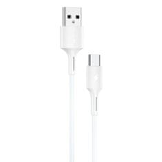 WK Design YouPin kábel USB / USB-C 3A 1m, biely