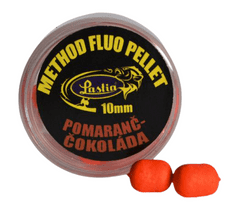 Lastia Method fluo pellet 10 mm,pomaranč-čokoláda