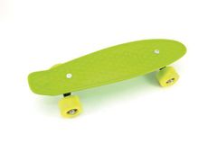 Greatstore Skateboard - pennyboard 43cm, nosnost 60kg plastové osy, zelená, žlutá kola